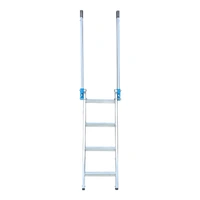 Aluminium Step Ladder – Ideal for tautliners/curtain side trucks Height 810mm - 1040mm