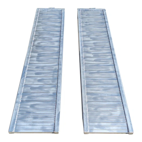3 Tonne 3M X 500mm Rubber Series Solid Aluminium Loading Ramps Heavy Duty - Pair