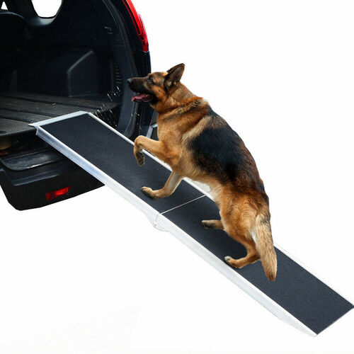 Ramptec Aluminium Folding Dog Ramp 7 Foot / 213cm X 48cm Non Slip Capacity 113KG