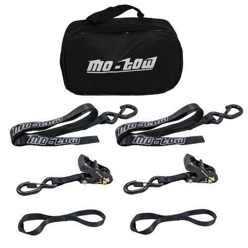 Mo-Tow Ratcheting Tie Down Strap Motorbike Motorcycles Motocross With Soft Loops