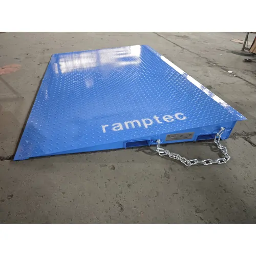 Heavy Duty Shipping Container Forklift Loading Ramp Steel 7000kg - with Side Pockets